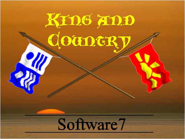 King & Country title screen